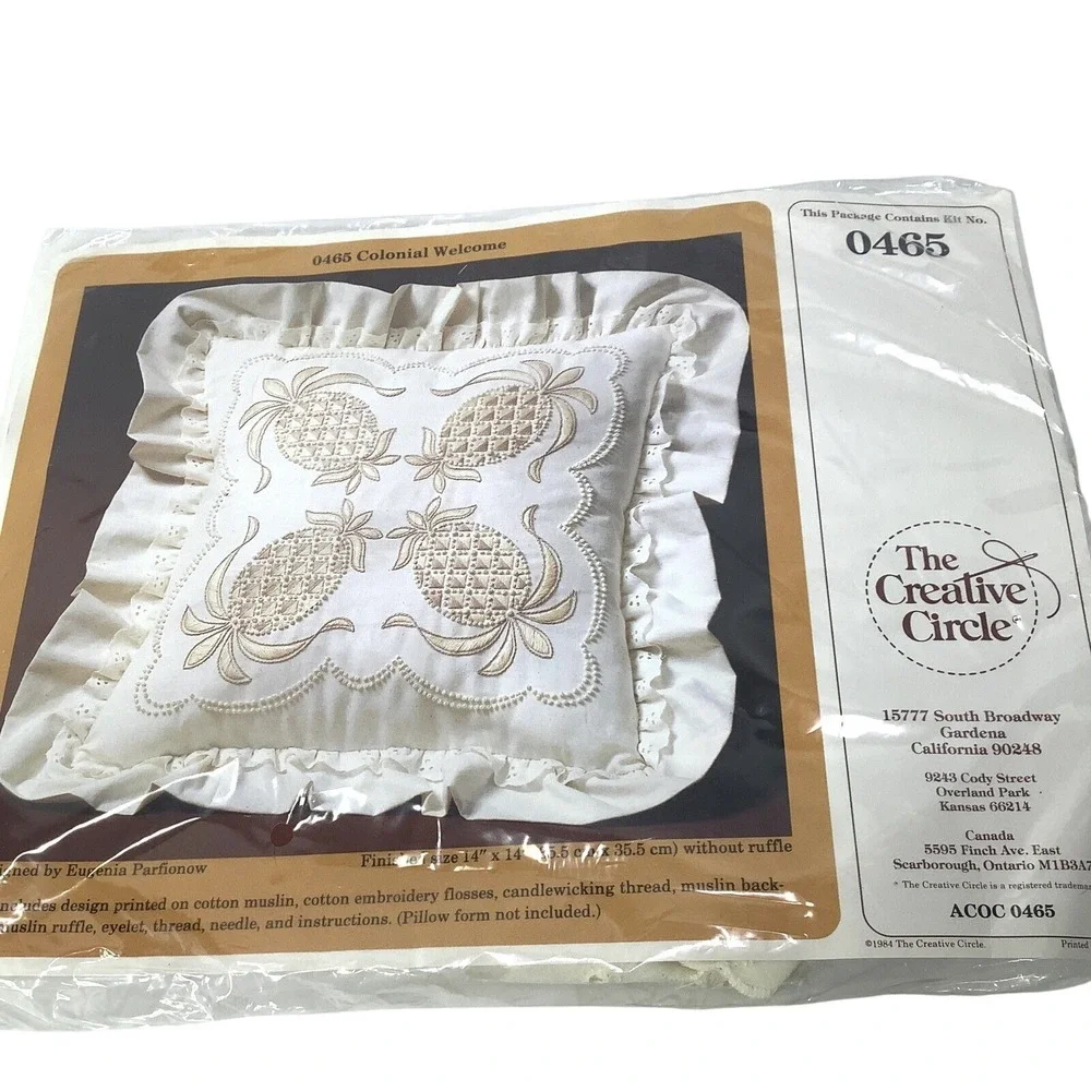 Colonial Welcome Embroidery Kit Creative Circle #0465 14
